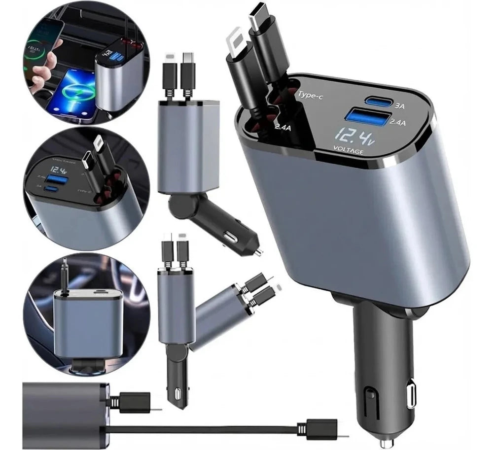 ChargePro Retráctil 4 en 1 ⭐