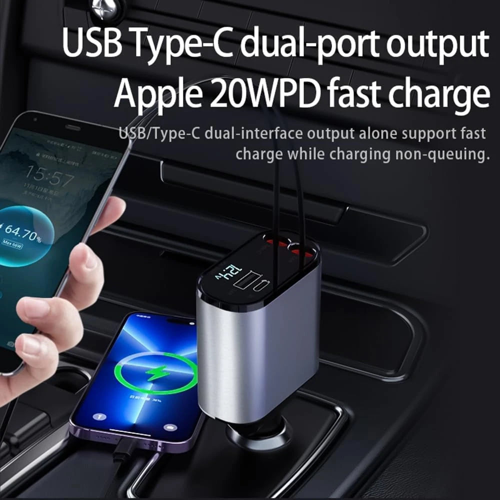 ChargePro Retráctil 4 en 1 ⭐